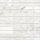 Bedrosians Ferrara Decorative Tile W-Brass 3" x 6" Bianco